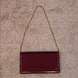 Vintage Pierre Cardin clutch w/ optional chain ❤️